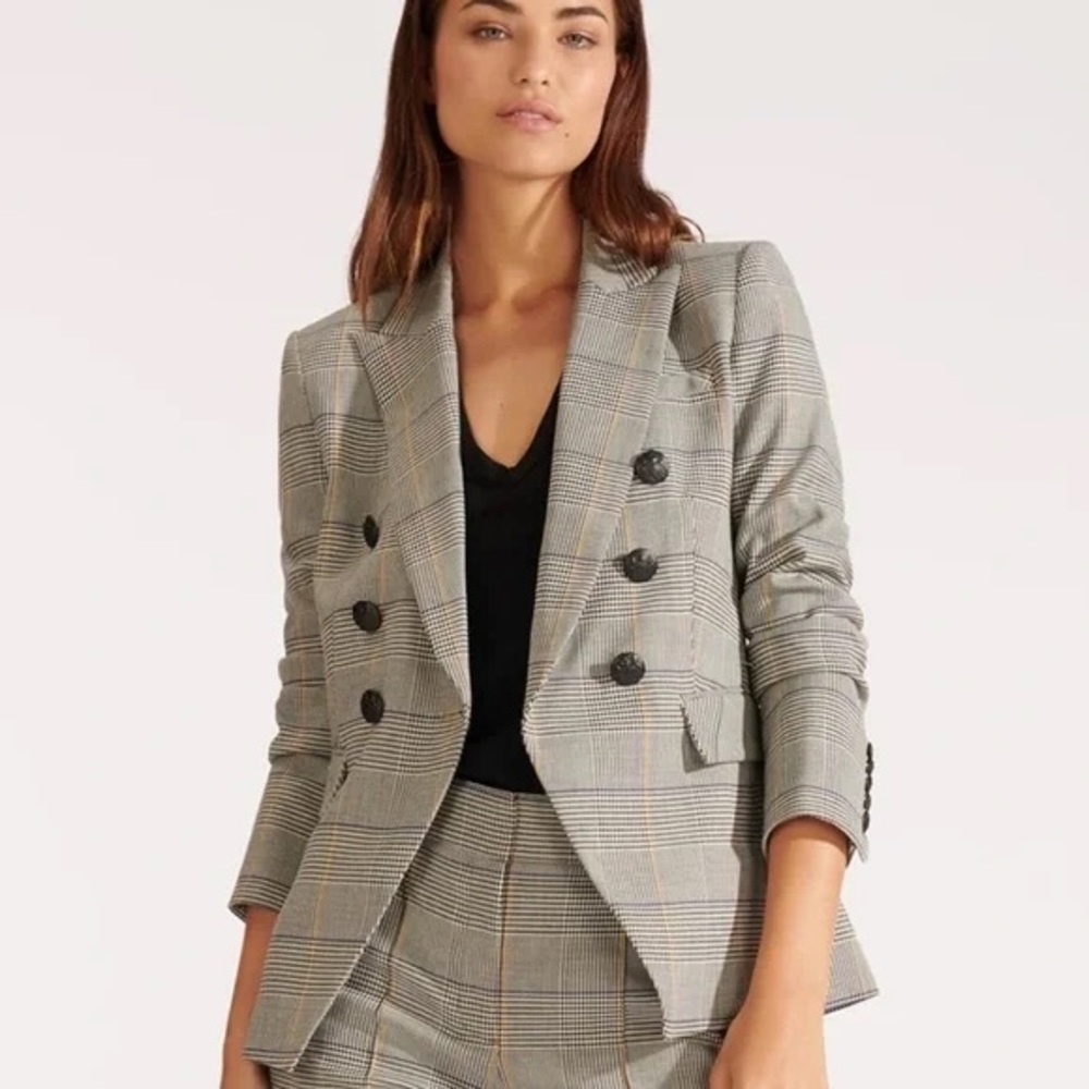 Miller Glen Plaid Dickey Jacket Veronica Beard Sz 6